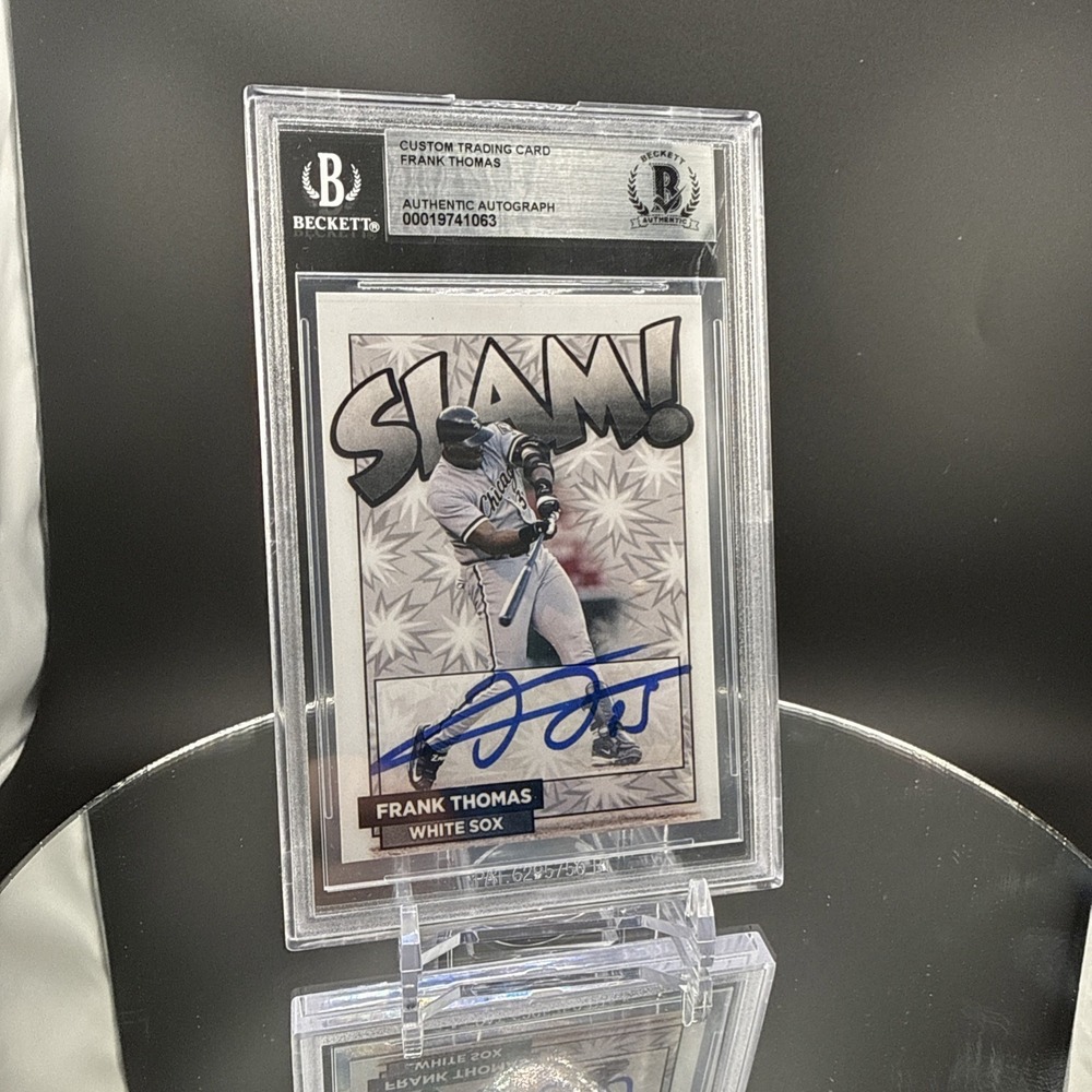 Frank Thomas Hits Memorabilia BOOM Signed BGS BAS Auto White Sox